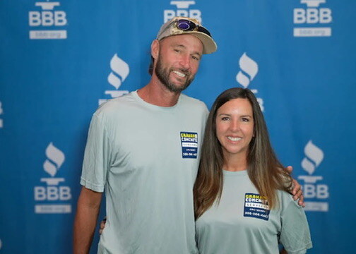 John and Claire Graham, owners of Graham Concrete Services