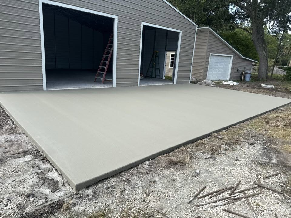 Commercial concrete slab