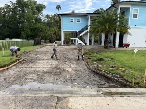 Finished concrete work in Lake Helen