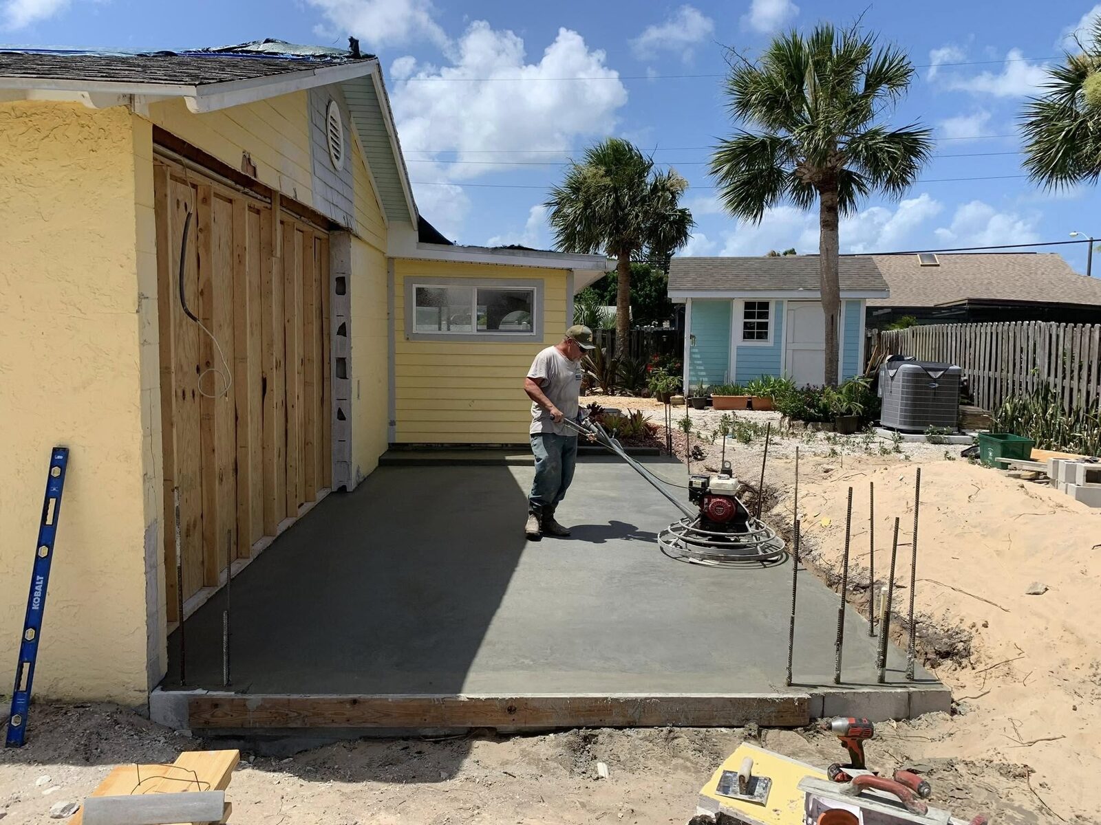 Concrete pad